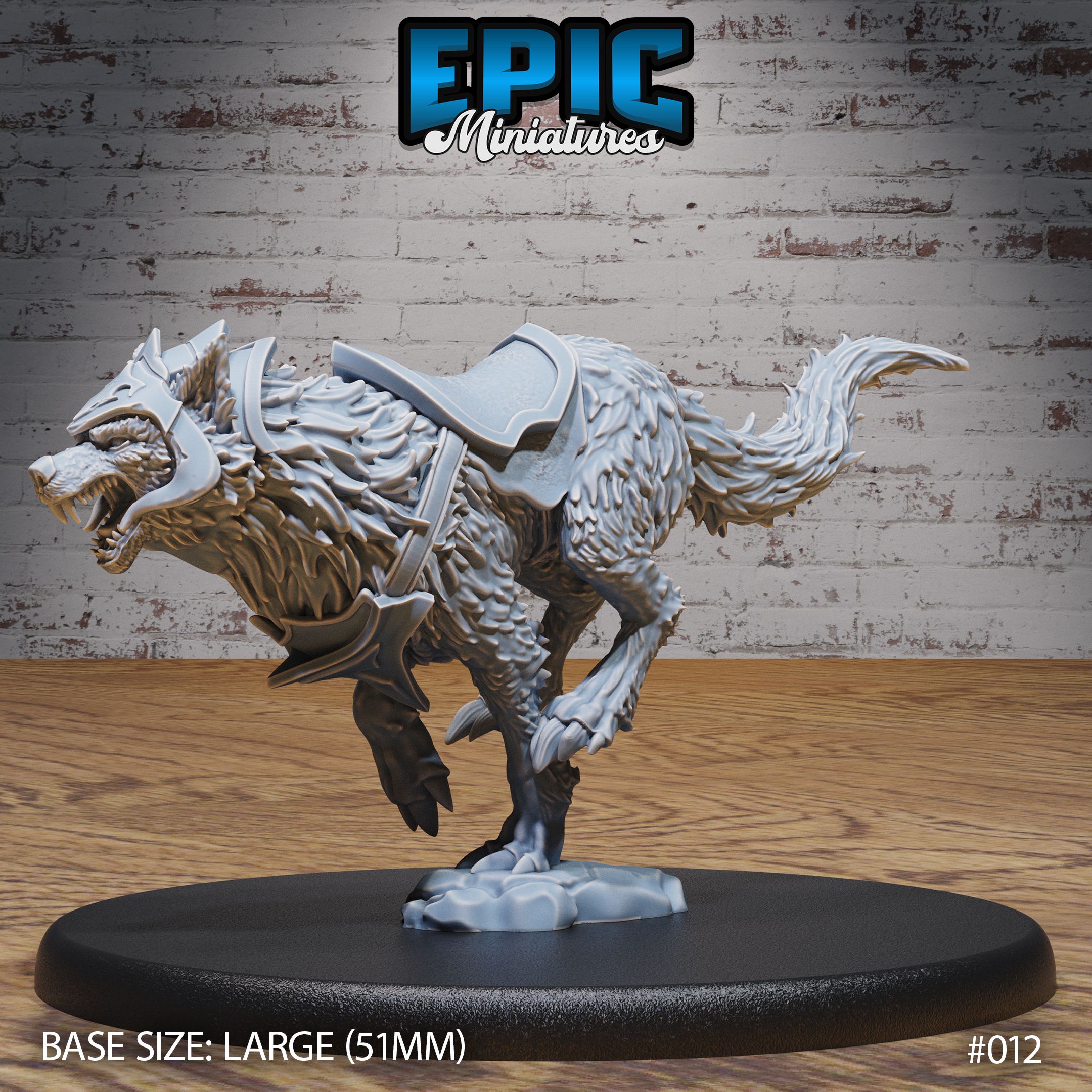Orc Army Wolf Mount Running / Green Skin Cavalry / Wild Animal / Evil Predator / Hound Beast / Big Were Canine / Forest Creature / Woodland Encounter